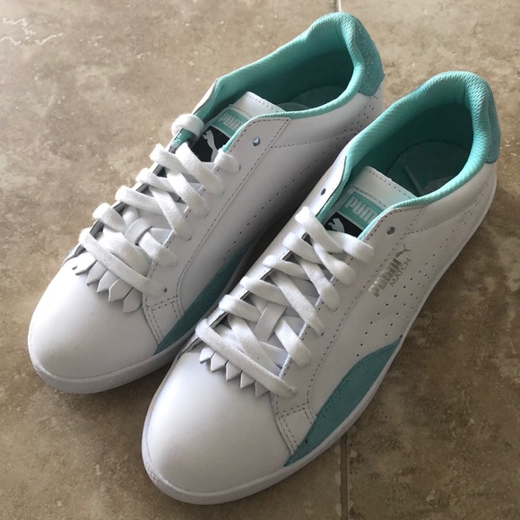 puma match white green